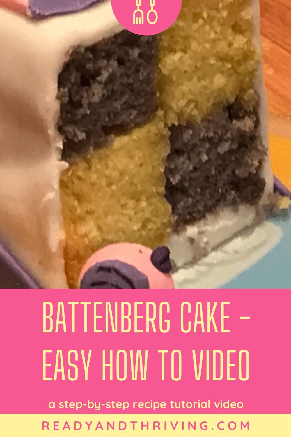 Checkerboard (Battenberg) Cake Pan Set 3 Pans With Batter Divider Complete